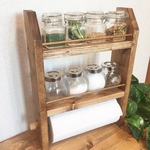 在庫限りsale＊3段kitchen paper shelf キッチンペーパー スパイスラック