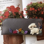 🐇うさぎと葉っぱのペンケース🐇