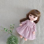 メルちゃん   ソランちゃん   長袖ワンピース   C&S   フレンチコーデュロイに林檎の刺しゅう