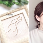 ✴︎NEW!✴︎ダブルウェーブロングアメリカンピアス