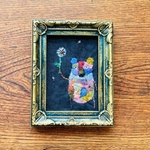 モザイク・ダーニング刺繍・オブジェ《未来への種まき》