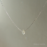 No.1526 ○* ハーキマーダイヤモンド 10金 or 18金 シンプル ネックレス ○* 天然石 ハーキマークォーツ ハーキマー水晶 ゴールド k10 k18 ペンダント blancmille