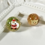 【日頃の感謝価格】🎄クリスマス🎁アシンメトリー  仲良しXmasピアス レジン