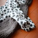 もこもこ ダルメシアン 長袖 パーカー  犬服  