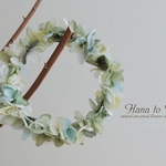 [リース] ドールの花冠　-blue & green-