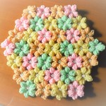 お花の座布団（春）