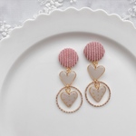 pink×pinkbeige*｡ﾟheart pierce/earring
