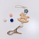 シューズクリッパー(ナチュラル✳︎木馬✳︎キーホルダータイプ)
