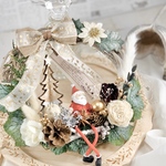 ウィンター　クリスマス　サンタ　ナチュラルリース