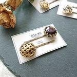 【1点限定】C243／button hair pin
