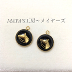 馬カボションイヤリング・ピアス