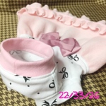 現品限り☆リボン柄とフリースワンピース