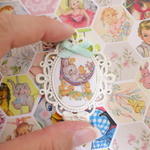 hana*ハンドメイド☆アンティーク風ミニミニフレーム☆