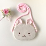ふんわり☆うさぎさん ポシェット風　水玉