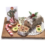 hand made ミニチュア　ドールハウス      クリスマスパウンドケーキ