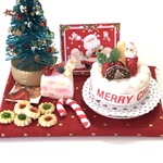 hand made ミニチュアドールハウス       クリスマスケーキ②