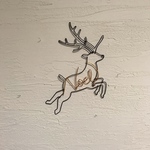 [ワイヤーアート クリスマス トナカイ シンプル ワイヤークラフト
