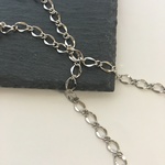 ＃646/お買い得！/デザインチェーンd/約15cm2本/シルバー