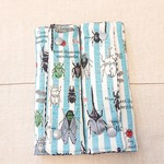 ランドセル肩ベルトカバー ちょっと難あり☆男の子 ☆昆虫柄 水色