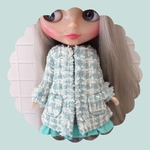ツイードコート♡blue