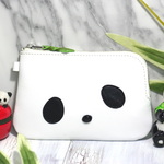 L字ファスナー財布パンダちゃん２（財運アップ) 牛革製・ミニ財布