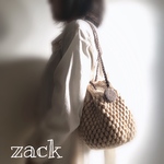 巾着型ニットバッグ♪ベージュ