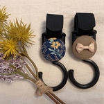 《名前入りもできます🧸❤︎》花柄×リボンベビーカーフック