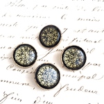 ■4個入■18mm■ビンテージボタン (イニシャル)　 [1116-18] 