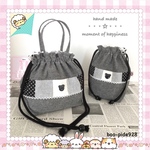 ♥︎*lovely monochrome lunch set【お弁当袋＊コップ入れ】2点セット♥︎*