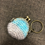 手編み ミニミニがま口 キーホルダーつき