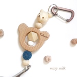 ブルー。くまさん✳︎マルチクリップ シューズクリップ シューズピンチ 歯固め シューズクリッパー 単品
