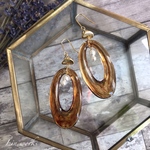 べっ甲オーバルリングピアス/イヤリング