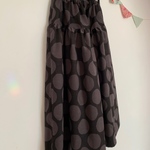 ＊big dots♪コーデュロイロングティアードスカート(black gray)＊