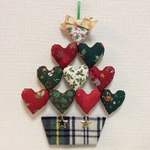 ハートいっぱいのクリスマスオーナメント