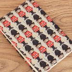 ラスト1点!!【文庫本】ゴムバンド栞付ブックカバー★兵隊 ねこ ロンドン キャット