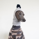 reversible hood warmer "camouflage×sweat"