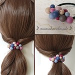 大人のカラフルヘアゴム