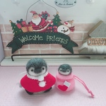 羊毛フェルト ペンギンちゃん親子のクリスマス