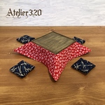 こたつ(7cm)セット 1/12 ミニチュア家具 ドールハウス   
