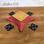 こたつ(8cm)セット 1/12 ミニチュア家具 ドールハウス   