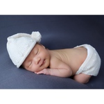 ポンポンさんかく帽子／パンツ　ニューボーンフォト 