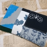【sale】《mina perhonen》パッチのミニフラットポーチ
