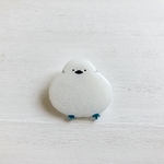 シマエナガのブローチ