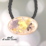 antique flower (アンティーク フラワー)yellowポニーフック/ヘアクリップ/ヘアゴム