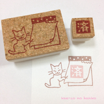 メモめくりねこと「済」のはんこ