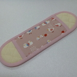 ５８８．小鳥柄　水筒肩紐カバー　ピンク×ピンク　再販２