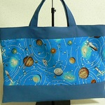 大宇宙　レッスンバッグ　青