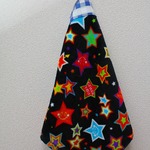 ループ付きタオル　カラフル星