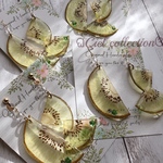 ジューシーキウイのアシメピアス、イヤリング🥝