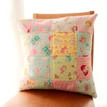 【 即納品 】４５ｃｍ×４５ｃｍ用クッションカバー　パッチワーク　ハローベイビー　Hello!baby